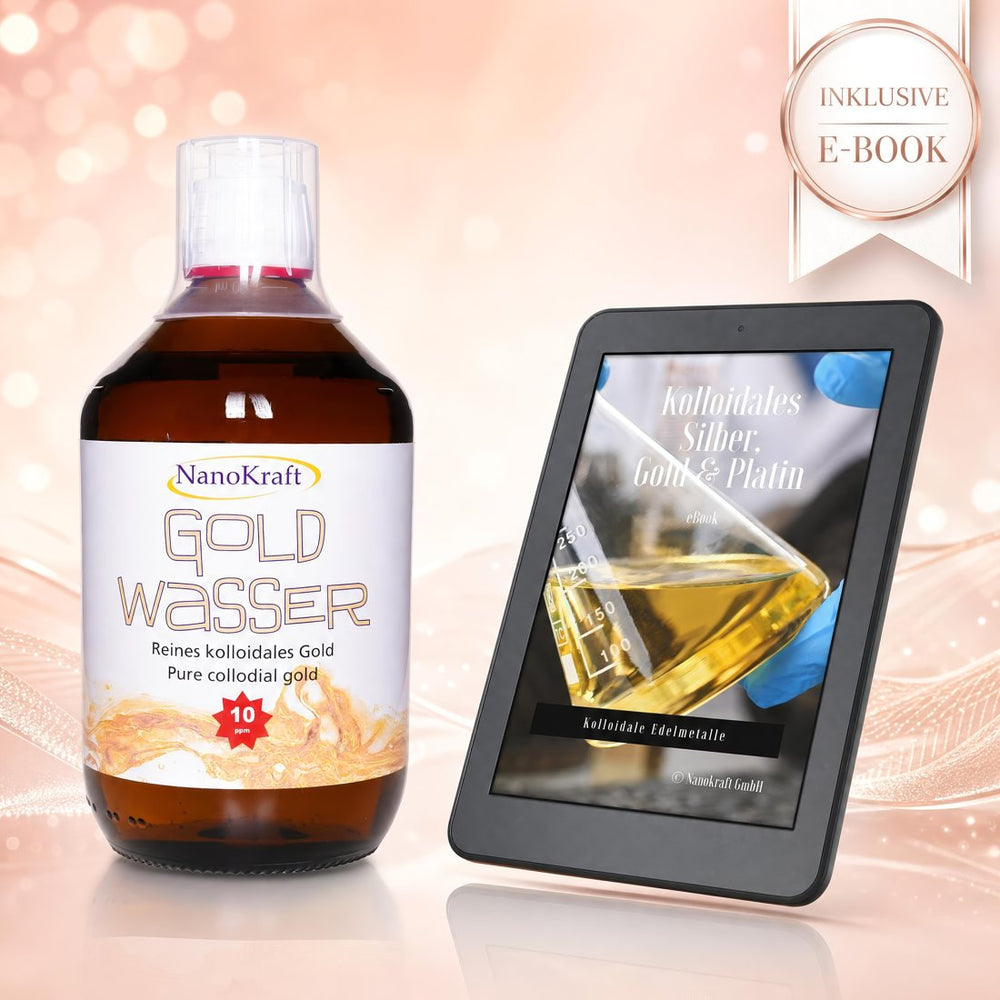 Kolloidales Gold 10 ppm – laborgeprüft, 99,99 % Reingold, Made in Austria
