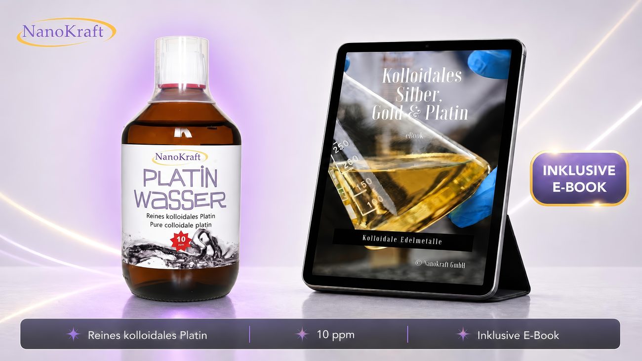 Kolloidales Platin 10 ppm – laborgeprüft, 99,99 % Reinplatin, Made in Austria