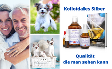 Lade das Bild in den Galerie-Viewer, Kolloidales Silber 500ml - 50ppm mit E-Book und Messbecher