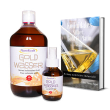 Lade das Bild in den Galerie-Viewer, Kolloidales Gold 1000ml - 10ppm mit Gratis E-Book - NanoKraft GmbH