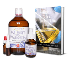 Lade das Bild in den Galerie-Viewer, Kolloidales Silber 1000ml - 25ppm mit Gratis E-Book - NanoKraft GmbH