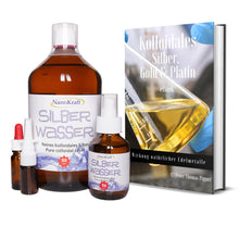 Lade das Bild in den Galerie-Viewer, Kolloidales Silber 1000ml - 50ppm mit Gratis E-Book - NanoKraft GmbH