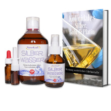 Lade das Bild in den Galerie-Viewer, Kolloidales Silber 500ml - 100ppm mit Gratis E-Book - NanoKraft GmbH