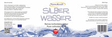 Lade das Bild in den Galerie-Viewer, Kolloidales Silber 1000ml - 100ppm mit Gratis E-Book - NanoKraft GmbH