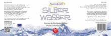 Lade das Bild in den Galerie-Viewer, Kolloidales Silber 1000ml - 25ppm mit Gratis E-Book - NanoKraft GmbH
