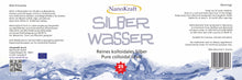 Lade das Bild in den Galerie-Viewer, Kolloidales Silber 1000ml - 25ppm mit Gratis E-Book - NanoKraft GmbH