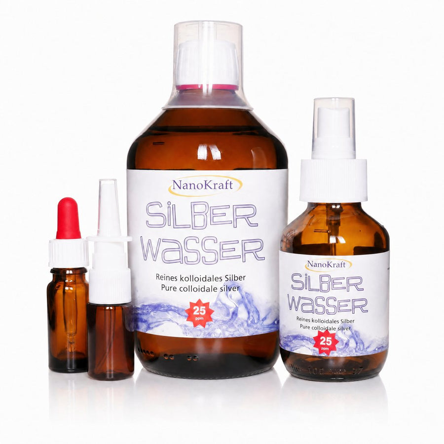 Kolloidales Silber 25 ppm – laborgeprüft, 99,99 % Reinsilber, Made in Austria