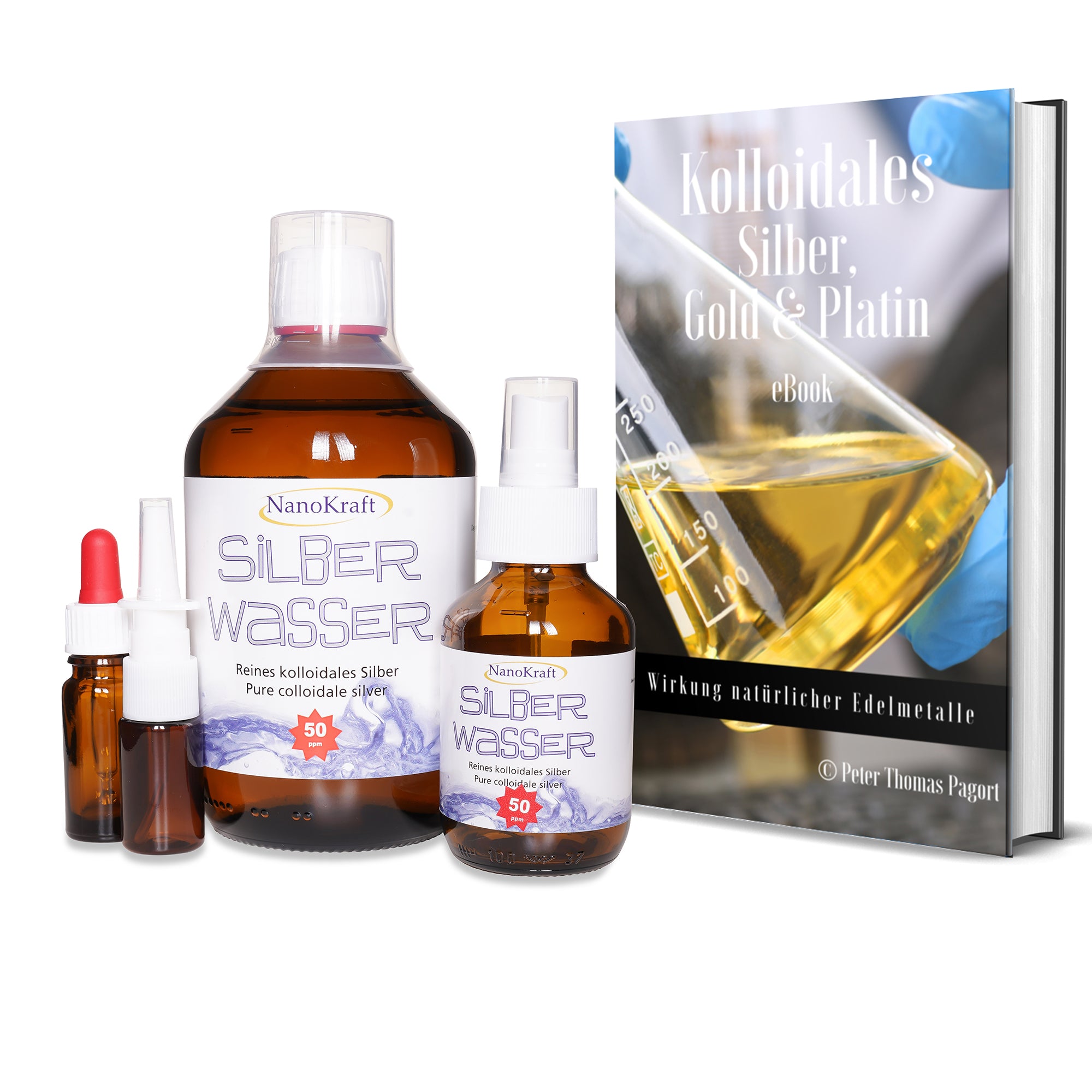 CleanSilver Kolloidales Gold 100 Ppm – 500 Ml, Made In Germany, 99,99% Feingold