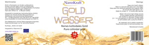 Kolloidales Gold 1000ml - 10ppm mit Gratis E-Book - NanoKraft GmbH